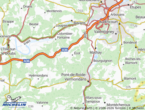 Mappa MICHELIN Écot - ViaMichelin