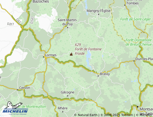 Carte MICHELIN Porcmignon - ViaMichelin