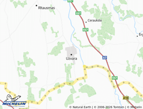 Mapa MICHELIN Uzvara - ViaMichelin