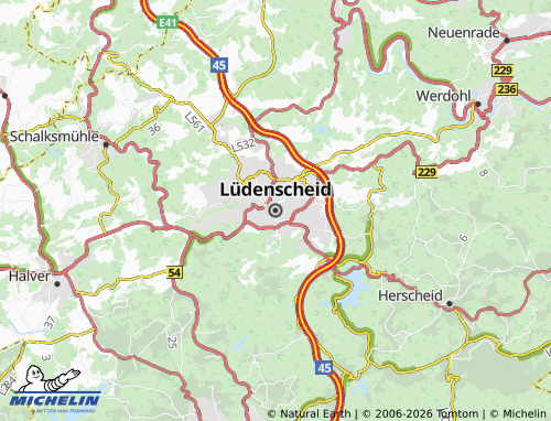 Mapa MICHELIN Lüdenscheid - ViaMichelin
