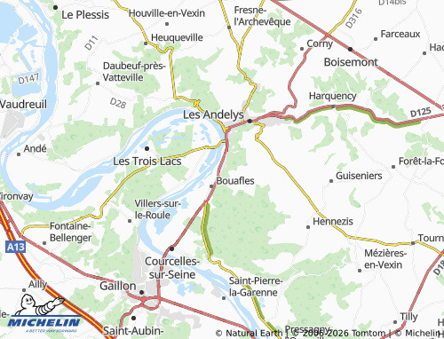 MICHELIN Vézillon map - ViaMichelin