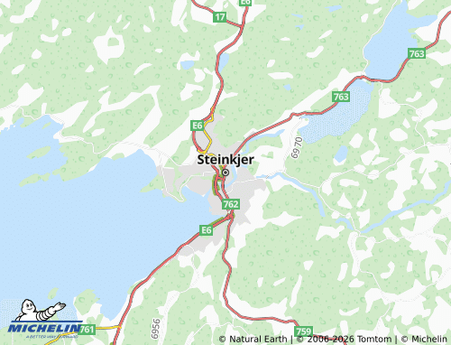 Mappa MICHELIN Steinkjer - ViaMichelin