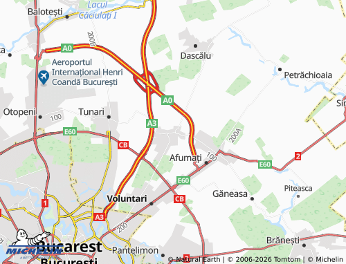 Carte MICHELIN Ștefăneștii De Sus - ViaMichelin