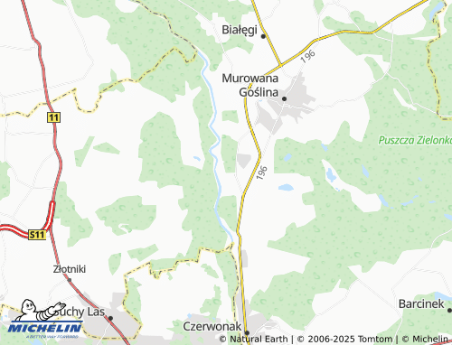 MICHELIN Promnice map - ViaMichelin