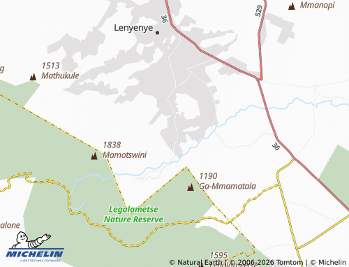 MICHELIN-Landkarte Mogapeng - ViaMichelin