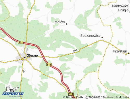 Carte MICHELIN Broniec - ViaMichelin