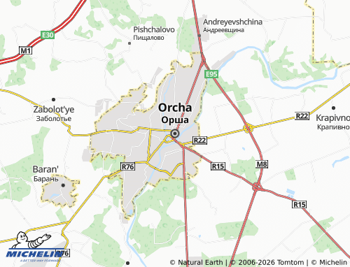 MICHELIN-Landkarte Orscha - ViaMichelin