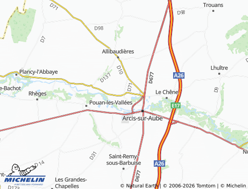 Mappa MICHELIN Ormes - ViaMichelin