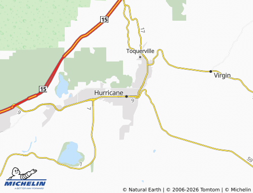 Mapa MICHELIN Hurricane - ViaMichelin