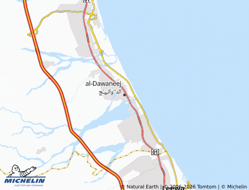 Mappa MICHELIN al-Dawaneej - ViaMichelin