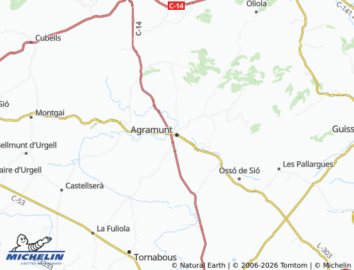Mapa MICHELIN Agramunt - ViaMichelin