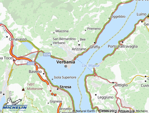 Mappa MICHELIN Intra - ViaMichelin