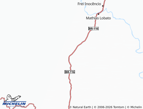 Mapa MICHELIN Chonin de Baixo - ViaMichelin