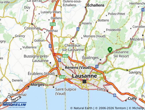 MICHELIN Romanel-sur-Lausanne map - ViaMichelin