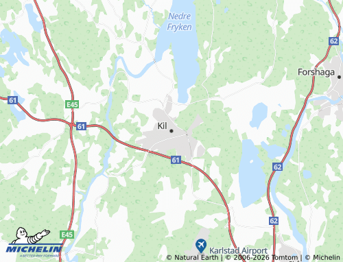 MICHELIN-Landkarte Kil - ViaMichelin