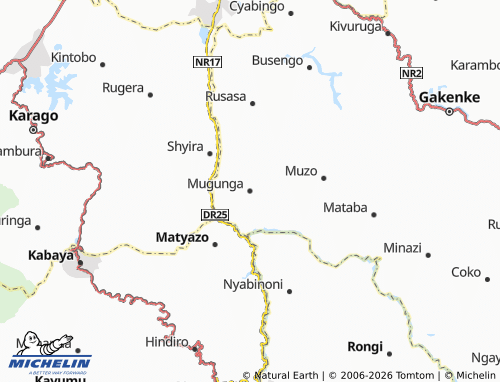 Mapa MICHELIN Mugunga - ViaMichelin