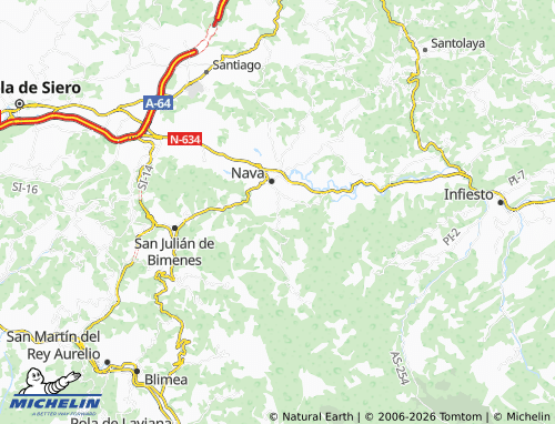MICHELIN-Landkarte Piloñeta - ViaMichelin