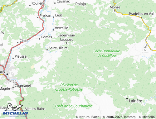 MICHELIN Greffeil map - ViaMichelin
