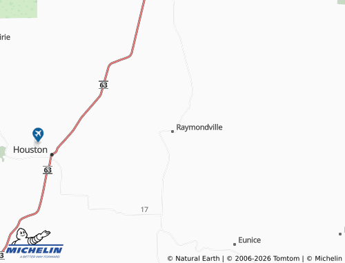 Mapa MICHELIN Raymondville - ViaMichelin