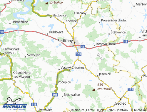 MICHELIN Doubravice map - ViaMichelin