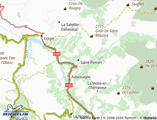 Kaart MICHELIN Saint-Firmin - ViaMichelin