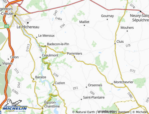 Carte MICHELIN Pommiers - ViaMichelin
