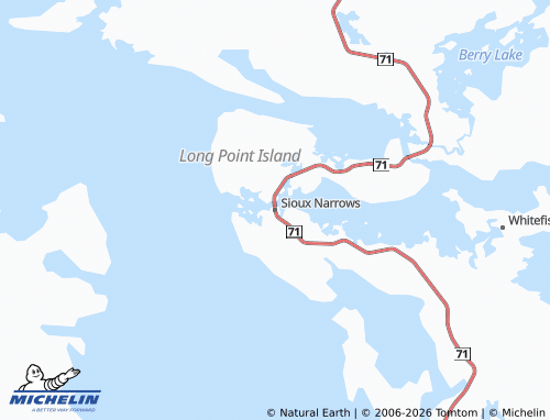 Mapa MICHELIN Sioux Narrows - ViaMichelin