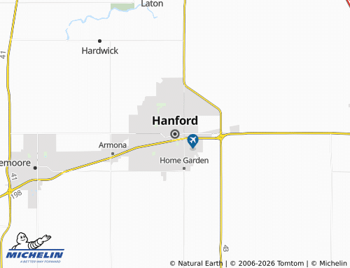 Mappa MICHELIN Hanford - ViaMichelin