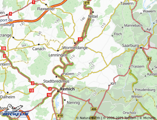 Mapa MICHELIN Helfant - ViaMichelin