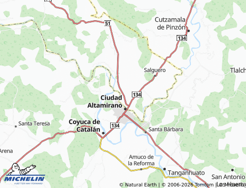 Mappa MICHELIN San Jerónimo - ViaMichelin