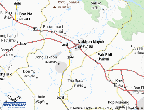 MICHELIN Wang Krachom map - ViaMichelin
