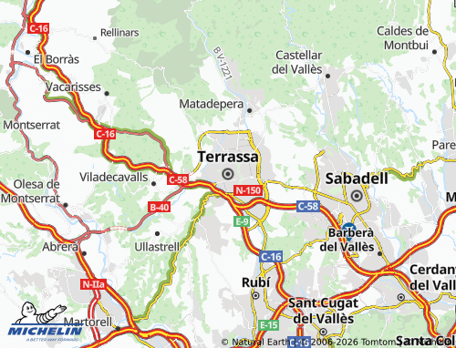 Mappa MICHELIN Terrassa - ViaMichelin