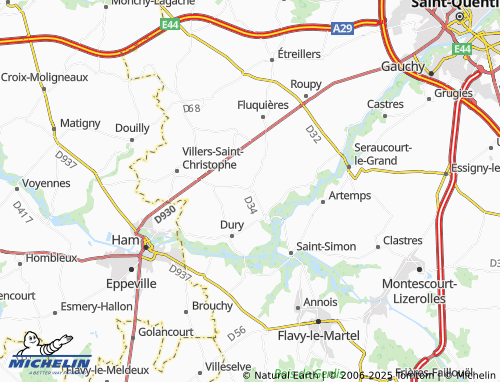 Mapa MICHELIN Bray-Saint-Christophe - ViaMichelin