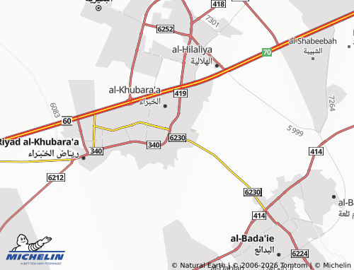 MICHELIN-Landkarte al-Rafee'ah - ViaMichelin