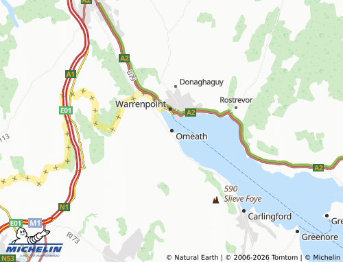 Carte MICHELIN Omeath - ViaMichelin