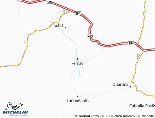 Mapa MICHELIN Fernão - ViaMichelin