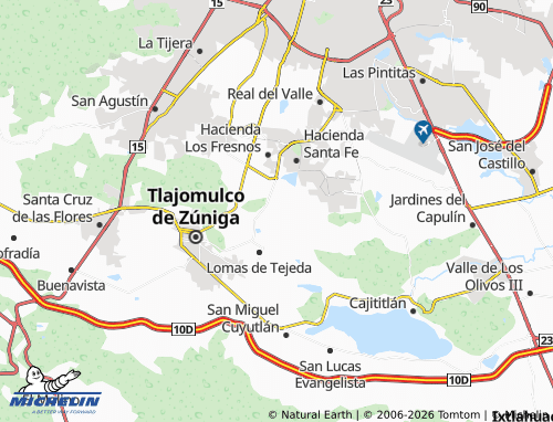 Mapa MICHELIN Valle de Los Encinos - ViaMichelin