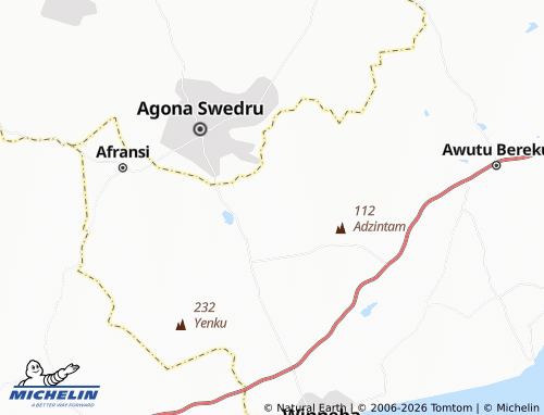 Mapa MICHELIN Ayensuadzi - ViaMichelin