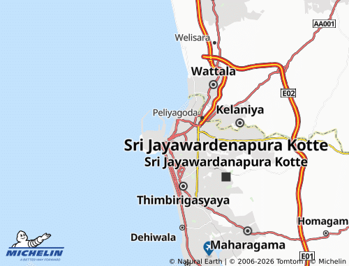 Mappa MICHELIN Kochchikade North - ViaMichelin
