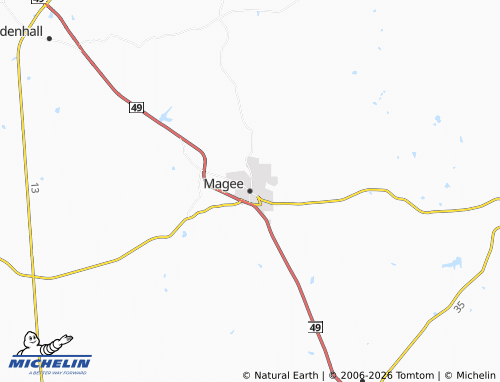 Mapa MICHELIN Magee - ViaMichelin