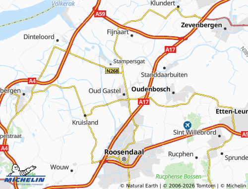 MICHELIN Oud Gastel map - ViaMichelin