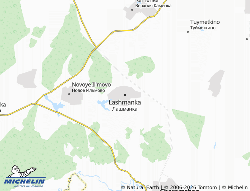 MICHELIN-Landkarte Lashmanka - ViaMichelin