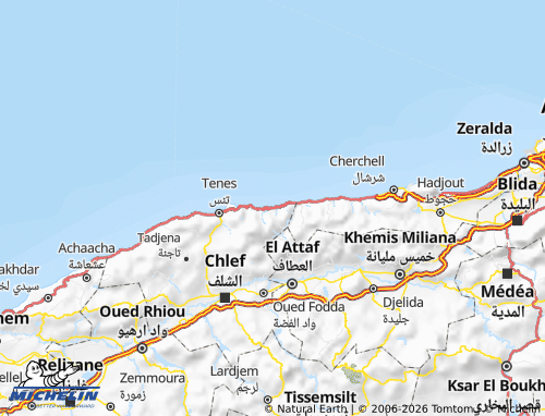 Carte MICHELIN Beni Haoua - ViaMichelin