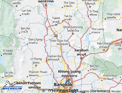 Mapa MICHELIN Amphoe Phrom Buri - ViaMichelin