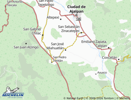 Mappa MICHELIN San José Miahuatlán - ViaMichelin
