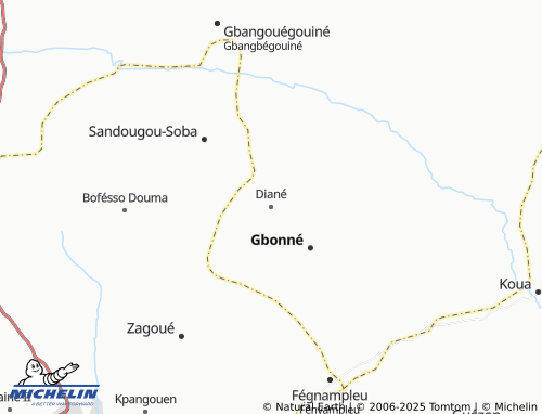 MICHELIN Diané map - ViaMichelin