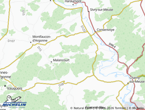 Mapa MICHELIN Béthincourt - ViaMichelin