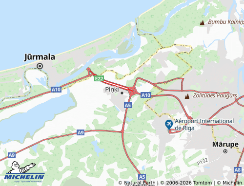 Mappa MICHELIN Piņķi - ViaMichelin