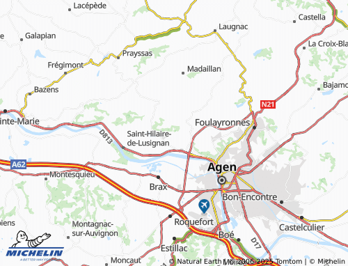 MICHELIN-Landkarte Saint-Cirq - ViaMichelin