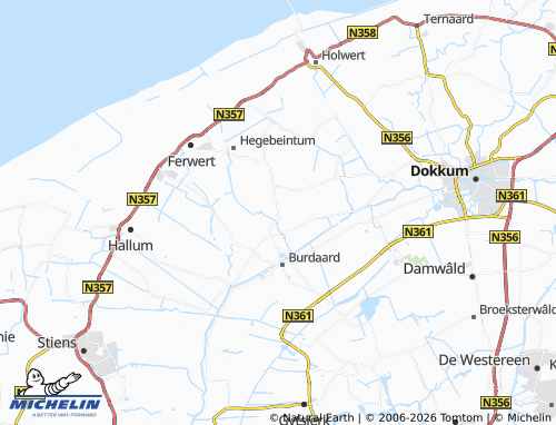 MICHELIN Jislum map - ViaMichelin